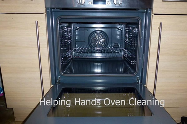 filthy oven after cleaning by Helping Hands Oven Cleaning Edinburgh
